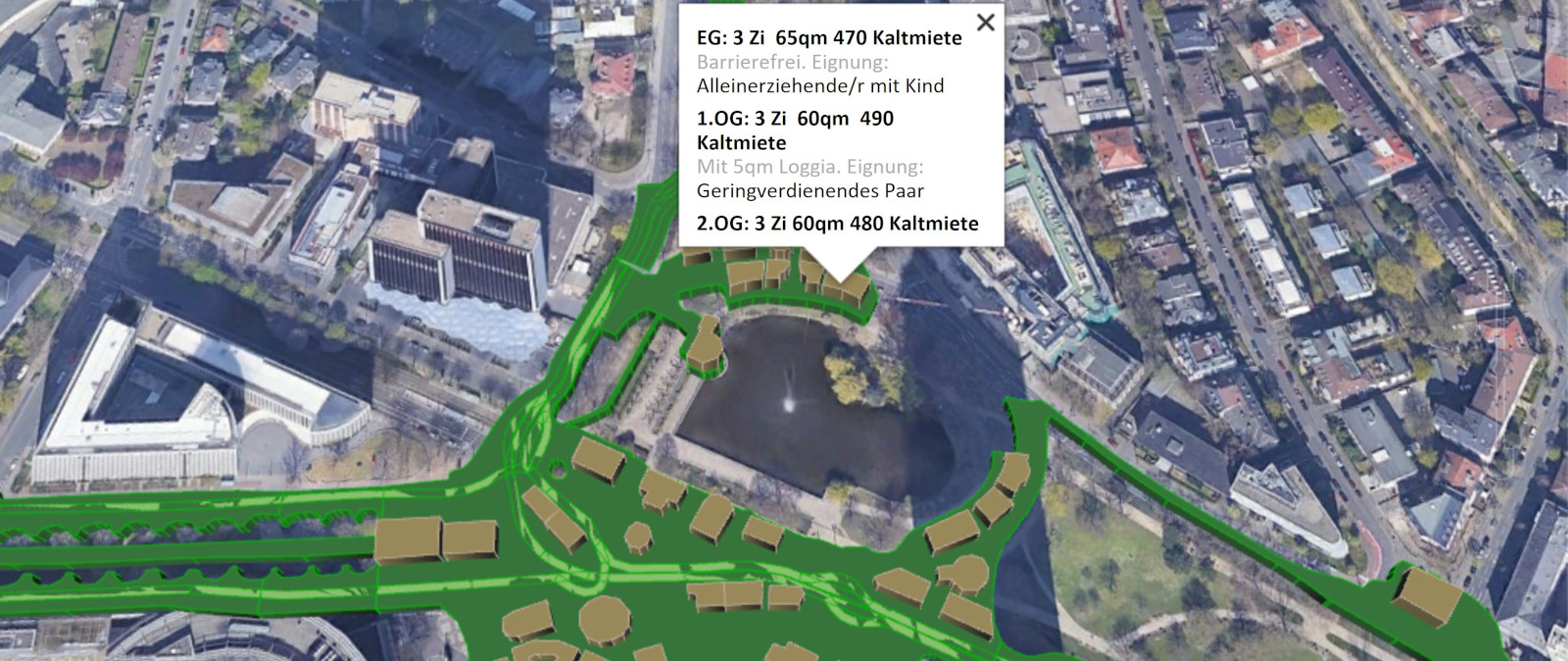 Google Earth / Stiftung Altes Neuland Frankfurt GNU