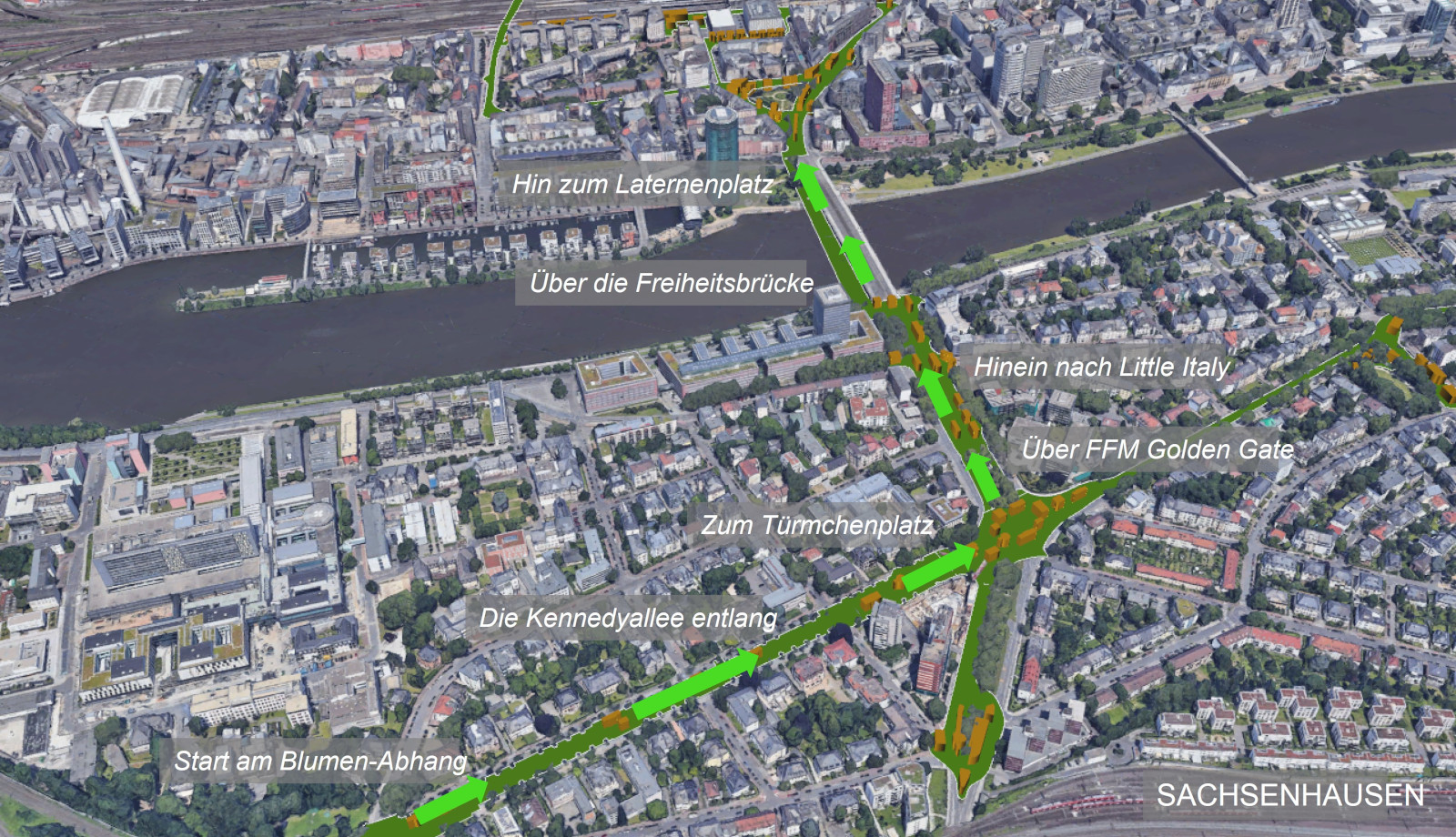 Google Earth / Stiftung Altes Neuland Frankfurt GNU
